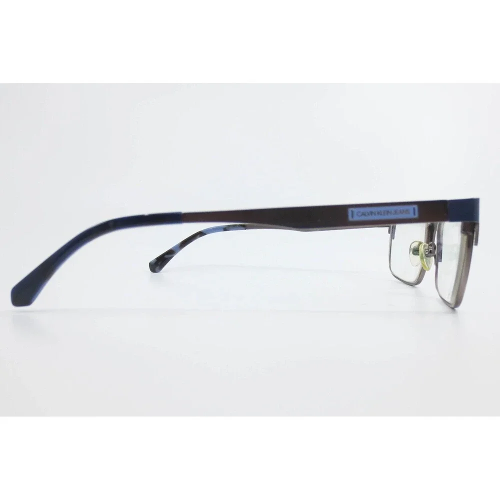 Calvin Klein Jeans CKJ178 400 Navy Blue Gunmetal Rectangular Eyeglasses